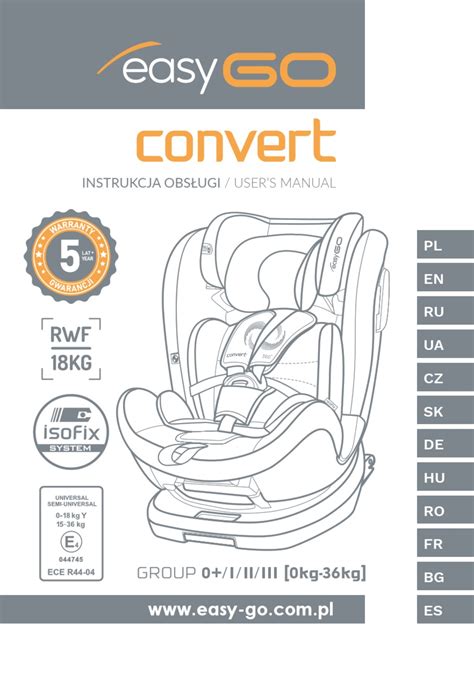 Detailný pohľad na funkcie autosedačky EasyGo Convert