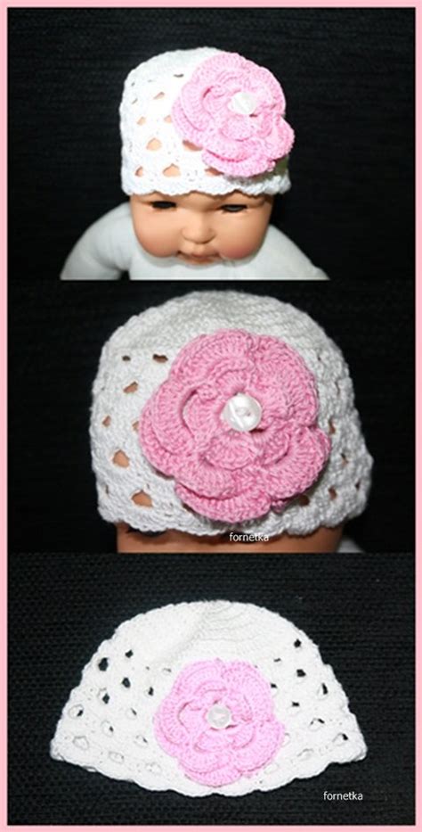 háčkovaná čiapka pre bábätko