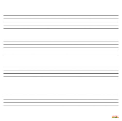 Notová osnova s melódiou