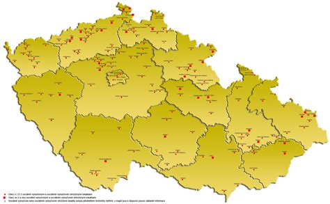 Mapa Nitry s vyznačenými lokalitami materských škôl a jaslí