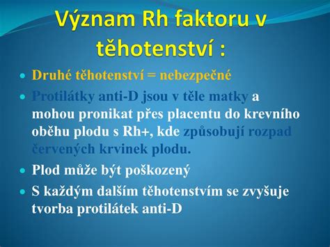 Ilustrácia Rh faktoru a jeho dedičnosti