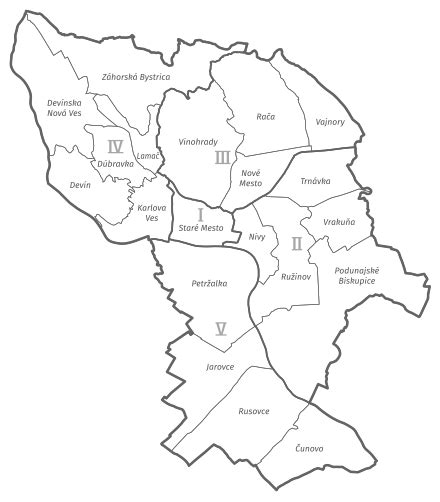 Mapa školských obvodov v Banskej Bystrici