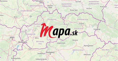 Mapa mesta Prešov s vyznačením oblasti Kaufland
