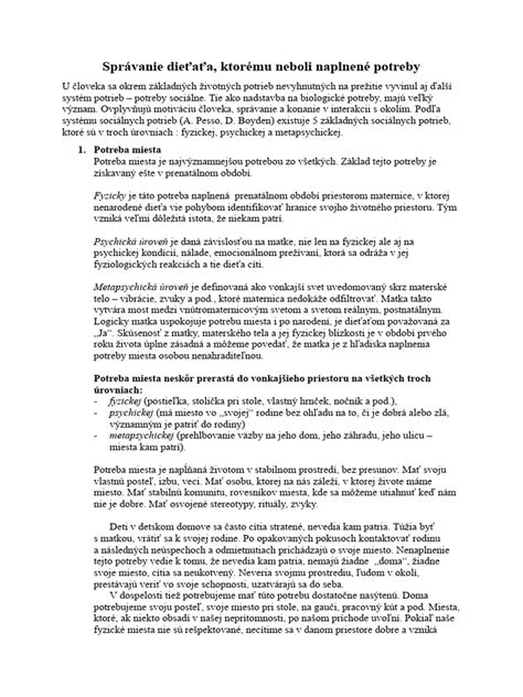 Individuálne spánkové potreby dieťaťa