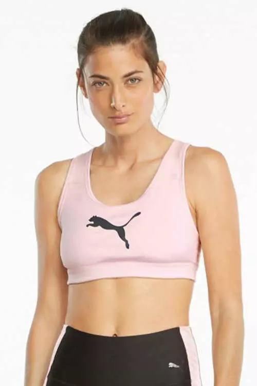 Športová podprsenka Puma v ružovej farbe