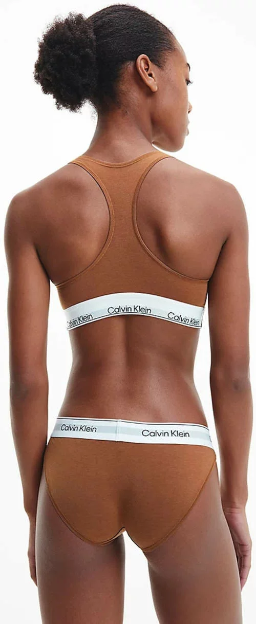 Hnedá podprsenka na cvičenie Calvin Klein